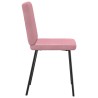 Chaises à manger lot de 2 Rose Velours 