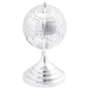 Sculpture de globe Argent 16.5x14x26 cm Aluminium 
