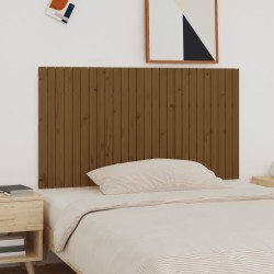 Tête de lit murale Marron miel 166x3x90 cm Bois massif de pin 