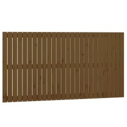 Tête de lit murale Marron miel 166x3x90 cm Bois massif de pin 