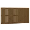 Tête de lit murale Marron miel 166x3x90 cm Bois massif de pin 