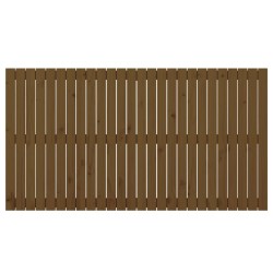 Tête de lit murale Marron miel 166x3x90 cm Bois massif de pin 