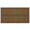 Tête de lit murale Marron miel 166x3x90 cm Bois massif de pin 