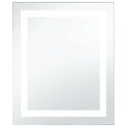Miroir à LED pour salle de bains et capteur tactile 50x60 cm 