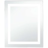 Miroir à LED pour salle de bains et capteur tactile 50x60 cm 
