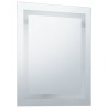 Miroir à LED pour salle de bains et capteur tactile 50x60 cm 