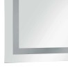 Miroir à LED pour salle de bains et capteur tactile 50x60 cm 