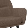 Chaise de relaxation Taupe Tissu 