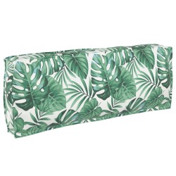 Ensemble de coussins de palette 2 pièces motif feuilles en tissu Oxford 