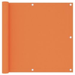 Écran de balcon Orange 90x600 cm Tissu Oxford 