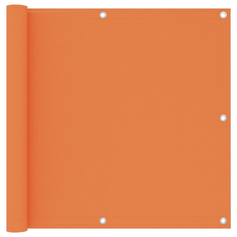 Écran de balcon Orange 90x600 cm Tissu Oxford Écran de balcon Orange 90x600 cm Tissu Oxford