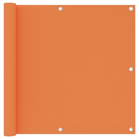 Écran de balcon Orange 90x600 cm Tissu Oxford 