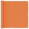 Écran de balcon Orange 90x600 cm Tissu Oxford 