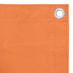 Écran de balcon Orange 90x600 cm Tissu Oxford 