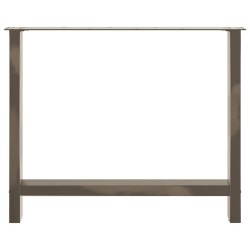 Pieds de table à manger en acier naturel 2 pièces 100 x (72-73) cm Acier 