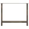 Pieds de table à manger en acier naturel 2 pièces 100 x (72-73) cm Acier 