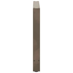 Pieds de table à manger en acier naturel 2 pièces 100 x (72-73) cm Acier 