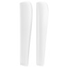 Tête de lit avec oreilles Blanc 83x23x118/128 cm Similicuir 