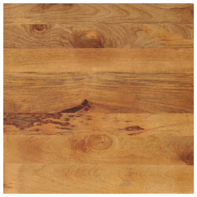Dessus de table 70x70x2,5 cm carré bois massif manguier 
