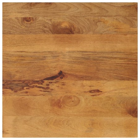 Dessus de table 70x70x2,5 cm carré bois massif manguier 