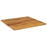 Dessus de table 70x70x2,5 cm carré bois massif manguier 