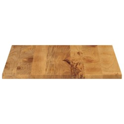 Dessus de table 70x70x2,5 cm carré bois massif manguier 