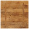 Dessus de table 70x70x2,5 cm carré bois massif manguier 
