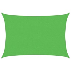 Voile d'ombrage 160 g/m² Vert clair 2,5x3,5 m PEHD 