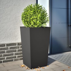 Jardinière noir 45x45x75 cm acier 