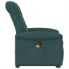 Fauteuil inclinable de massage électrique Vert foncé Tissu 