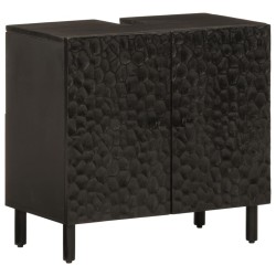 Ensemble d'armoires de salle de bain 3 pcs bois manguier massif 