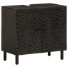 Ensemble d'armoires de salle de bain 3 pcs bois manguier massif 
