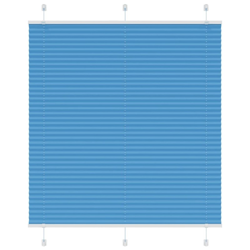 Store plissé bleu 120x100 cm largeur du tissu 119,4cm polyester 