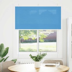 Store plissé bleu 120x100 cm largeur du tissu 119,4cm polyester 
