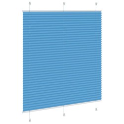 Store plissé bleu 120x100 cm largeur du tissu 119,4cm polyester 