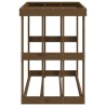 Porte-bûches d’extérieur Marron miel 108x52x74 cm Bois pin 