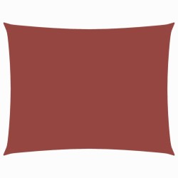 Voile de parasol tissu oxford rectangulaire 5x6 m terre cuite 