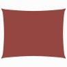 Voile de parasol tissu oxford rectangulaire 5x6 m terre cuite 