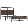 Cadre de lit sans matelas 135x190 cm chêne marron 
