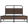 Cadre de lit sans matelas 135x190 cm chêne marron 