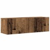 Ensemble de meuble TV mural 9 pcs vieux bois bois d'ingénierie 