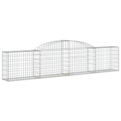 Paniers à gabions arqués 5 pcs 300x30x60/80 cm Fer galvanisé 