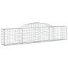 Paniers à gabions arqués 5 pcs 300x30x60/80 cm Fer galvanisé 
