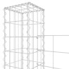 Panier de gabion en forme de U avec 6 poteaux Fer 620x20x200 cm 