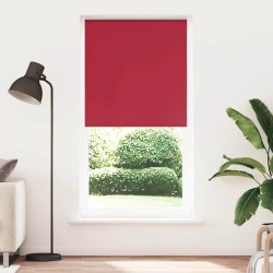 Store enrouleur occultant rouge largeur du tissu 110,7 cm 