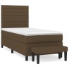 Sommier à lattes de lit avec matelas Marron foncé 100x200 cm 
