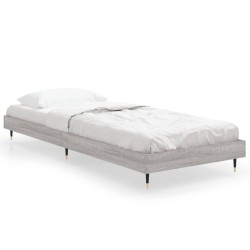 Cadre de lit sans matelas sonoma gris 75x190 cm 
