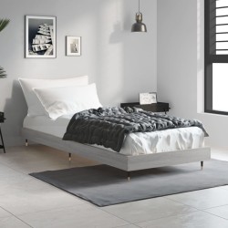 Cadre de lit sans matelas sonoma gris 75x190 cm 