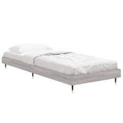 Cadre de lit sans matelas sonoma gris 75x190 cm 