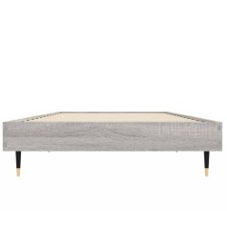 Cadre de lit sans matelas sonoma gris 75x190 cm 